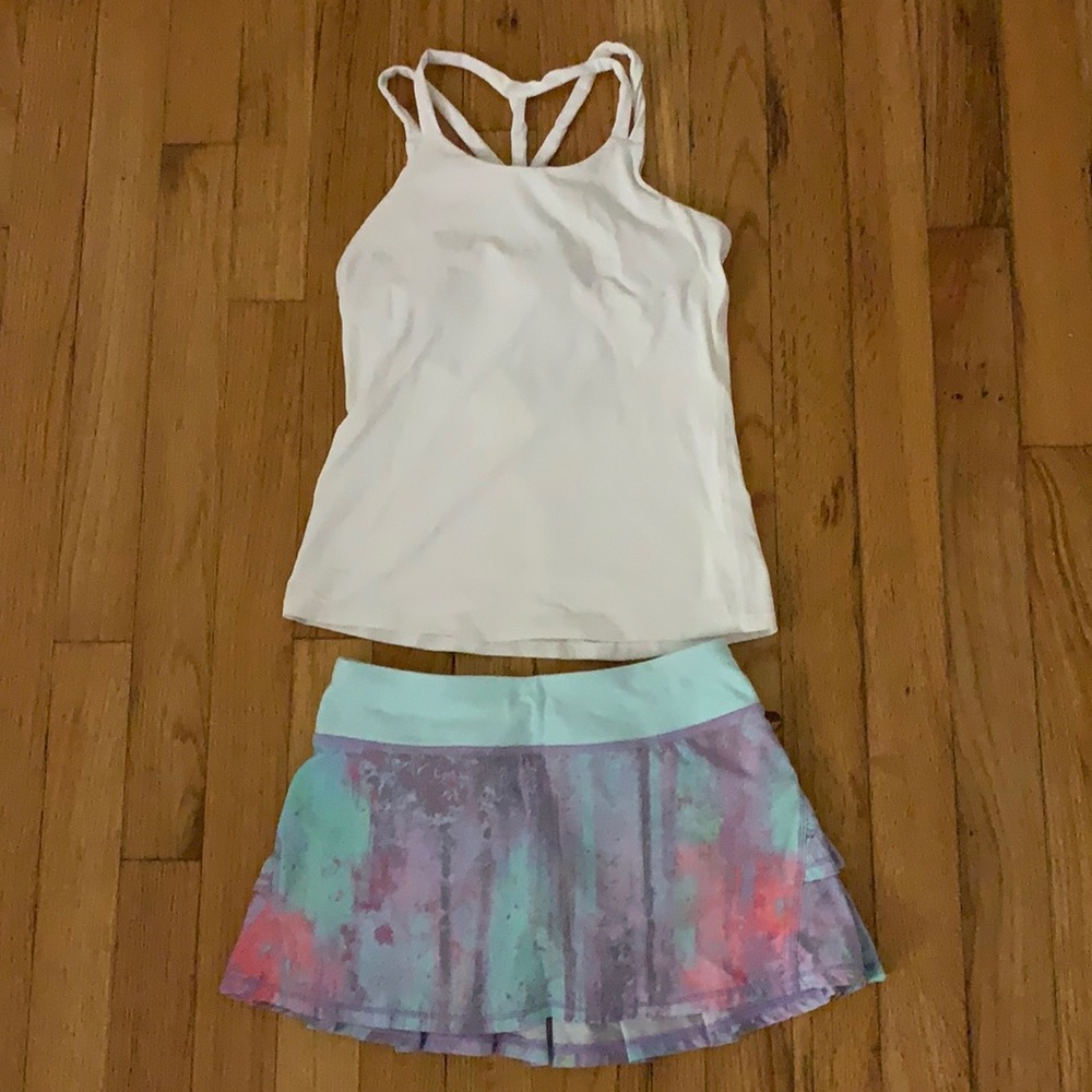 Ivviva skort and tank top with built in bra